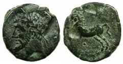 NUMIDIA.Massinissa or Micipsa circa 203-148-118 BC.AE.25.4mm