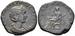 Herennia Etruscilla. Augusta, 249-251 AD. AE Sestertius (15.00g, 28mm). Rome mint. Struck 250 AD. RIC 136b