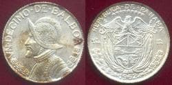 PANAMA 1962 Silver 1/10th BALBOA