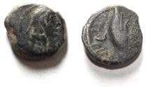 NABATAEA. Malichos I. 60-30 BC. AE 16. (33/2 BC).