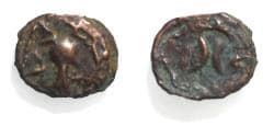 Arabia Felix. Hadhramawt. First century BC-first century AD. Cast AE 21mm, 2.88 g. Shaqar mint.