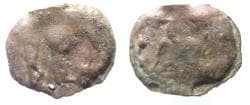 Arabia Felix. Hadhramawt. First century BC-first century AD. Cast AE 24. Shaqar mint.