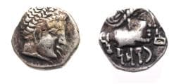 South Arabia. Kingdom of Himyar. Raydan. After 110 BC. AR unit (12mm, 1.88g).