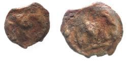 Arabia Felix. Hadhramawt. First century BC-first century AD. Cast AE UNIT . Shaqar mint.
