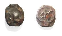 Arabia Felix. Hadhramawt. First century BC-first century AD. Cast AE 19mm, 2.36 g. Shaqar mint.