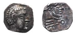 South Arabia. Kingdom of Himyar. Raydan. After 110 BC. AR unit (12mm, 1.59g).