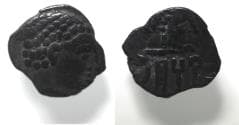 South Arabia. Himyarites. Dhamar'alī Yuhabirr (c. AD 135-175) AR fraction (7mm, 0.30g). Raydan mint.