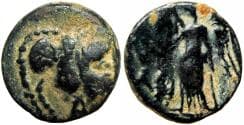 NABATAEA. Obodas I. Circa 87-60 BC. unpublished transitional type.