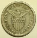 Philippines Silver 10 Centavos 1920 Low Mintage !