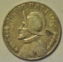Panama Silver Medio (1/2) Balboa 1930