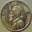 Panama; Silver Medio (1/2) Balboa 1962
