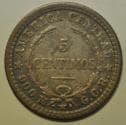 Costa Rica Silver 5 Centimos 1905 (p)