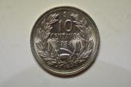 Chile; 10 Centavos 1938 Choice UNC
