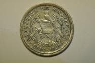 Guatemala; Silver 10 Centavos 1958