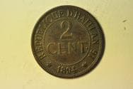 Haiti; Bronze 2 Centimes 1894-A