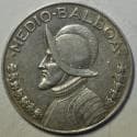 Panama; Silver Medio (1/2) Balboa 1947