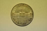 Guatemala; Silver 25 Centavos 1943 (P)