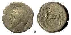 NUMIDIA, Massinissa or Micipsa. AE unit, 203-118 BC.