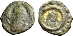 Kingdom of Axum Ouazebas Gilt Æ Unit Circa AD 375-410