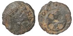 Kingdom of Axum, anonymous Æ Unit. Time of Ebana, circa AD 430-460.