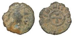 Axum. Time of Ezanas. Anonymous, C. 359-380. AE, Lepton.