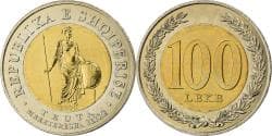 Albania, 100 Lekë, 2000, Pessac, Bi-Metallic,