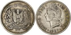 Dominican Republic, 1/2 Peso, 1937, Silver, , KM:21