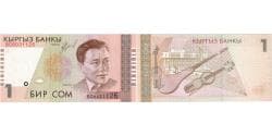 KYRGYZSTAN, 1 Som, KM:7, UNC(65-70)