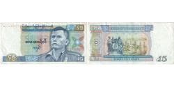 Burma, 45 Kyats, EF(40-45)