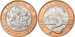 Nigeria, 2 Naira, 2006, Bi-Metallic, , KM:19