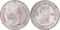 Coin, Venezuela, 25 Centimos, 1978, Werdohl, Vereinigte Deutsche Metallwerke