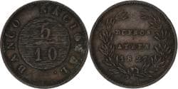 Argentina, 5/10 Réal, 1827, Copper, , KM:3