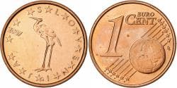 Slovenia, Centime, 2007, Vantaa, Copper Plated Steel,