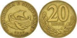 Coin, Albania, 20 Leke, 2000