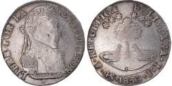 Coin, Bolivia, 4 Soles, 1830, Potosi, , Silver, KM:96a.1