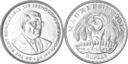 Coin, Mauritius, 5 Rupees, 2012