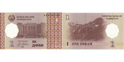 Tajikistan, 1 Diram, Undated (1999-2000), UNC(65-70)