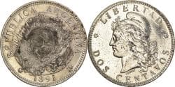 Coin, Argentina, 2 Centavos, 1891