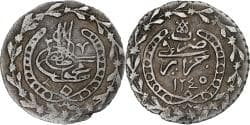 Algeria, Mahmud II, 1/6 Budju, 1830/AH1245, Silver,