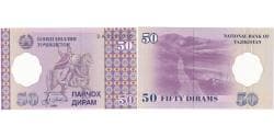 Tajikistan, 50 Diram, 1999, KM:13a, UNC(65-70)