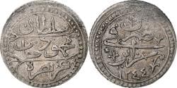 Algeria, Mahmud II, 1/4 Budju, 1829/AH1244, Silver,