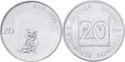 Slovenia, 20 Stotinov, 2005, Aluminum, , KM:8