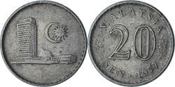 Malaysia, 20 Sen, 1977