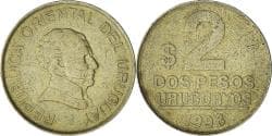 Uruguay, 2 Pesos Uruguayos, 1998