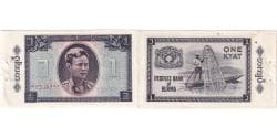 Myanmar, 1 Kyat, UNC(63)