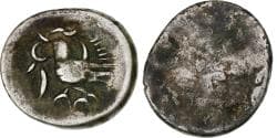 Cambodia, Norodom I, 2 Pe, 1/2 Fuang, ND (1847-1860), Silver,