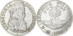 Bolivia, 4 Soles, 1830, Potosi, Silver, , KM:96a.2