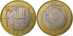 Slovenia, 3 Euro, UNESCO, 2010, , Bi-Metallic, KM:95