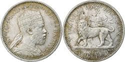 Coin, Ethiopia, Menelik II, 1/8 Birr, EE 1887 (1894), Monnaie de Paris