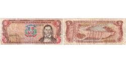 Dominican Republic, 5 Pesos Oro, VF(30-35)